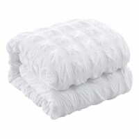 Duvet Set 2 Pillow Shams, 2 Euro Shams, 2 Decorative Pillows, 1 Duvet Cover , White
