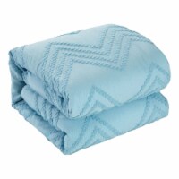 Duvet Set 2 Pillow Shams, 2 Euro Shams, 2 Decorative Pillows, 1 Duvet Cover , Blue