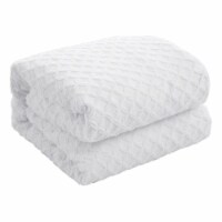 Nika 5pc Full/Queen Duvet Set 2 Pillow Shams, 2 Euro Shams, 1 Duvet Cover , White