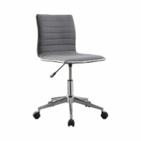 Adjustable Height Fabric Office Chair in Grey