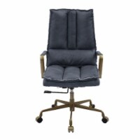 Leather Upholstered Office Chair in Gray