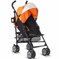 Hivvago Folding Lightweight Baby Toddler Umbrella Travel Stroller-Orange Perspective: Main