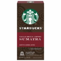 Starbucks Coffee Capsules for Nespresso Original Machines Single-Origin Sumatra Dark Roast