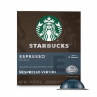 Starbucks By Nespresso Vertuo Line Pods Dark Roast Coffee Espresso Roast 100% Arabica Perspective: Main