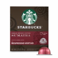 Starbucks Coffee Capsules for Nespresso Vertuo Machines Single-Origin Sumatra Dark Roast