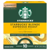 Starbucks® Coffee Capsules for Nespresso Vertuo Machines Blonde Espresso Roast
