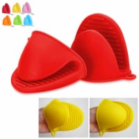 2 Pack Silicone Mini Oven Mitt Gloves Kitchen Cooking Heat Resistant Pot Holders