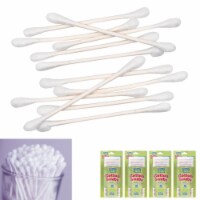 2200 Ct Cotton Swabs Double Tipped Applicator Q Tip Clean Ear Wax Makeup Remover