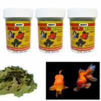 3pk Gold Fish Flakes 0.35oz Balanced Diet Natural Color Enhancers Growth Health