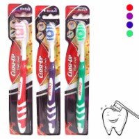3 Pack Travel Toothbrushes Medium Bristles Full Head Tongue Scraper Oral Care