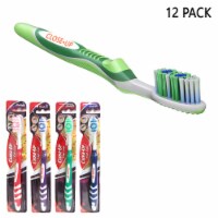 12 Pack Toothbrushes Medium Bristles Oral Care Kit Tongue Scraper Deep Clean Lot