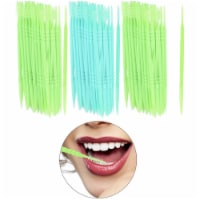 500 Ct Toothpicks Braces Brush Picks Interdental Bristles Floss Oral Care Teeth