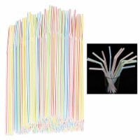150 Pack Long Flexible Drinking Straws Party Bar Drinking Supplies Plastic Bendy