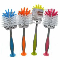 2 Pcs Kitchen Scrub Brush Suction Cup Sink Dish Washing Vegetable Scrubber 11