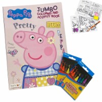 Peppa Pig Coloring Activity Book Set Premium Crayons Pad Drawing Combo For Kids