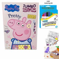 9PC Peppa Pig Coloring Book Kit Washable Markers Drawing Activities Set For Kids