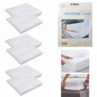 6 King Size Waterproof Mattress Protector Soft Zipper Fitted Cover Bed 75 X67