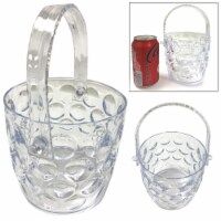1 Clear Ice Bucket Container Cooler Crystal Plastic Wine Chiller BPA Free 42oz