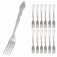 12 Dinner Forks Set Heavy Duty Stainless Steel Cutlery Table Flatware Utensils