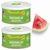 2 Pc Paradise Organic Air Freshener Watermelon Scent Fiber Can Home Car Aroma