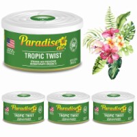 4 Pc Paradise Organic Air Freshener Tropic Twist Scent Fiber Can Home Car Aroma