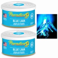 2 Pc Paradise Organic Air Freshener Blue Lava Scent Fiber Can Home Car Aroma