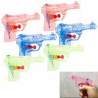 6 Pc Water Gun Shooter Pump Blaster Pool Toy Kids Swimming Beach Play Yard Fun