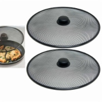 2 Grease Splatter Screen Frying Pan Mesh Lid Knob Cover 11 Shield Hot Oil Guard