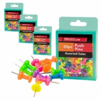 200 Pc Assorted Colors Push Pin Thumb Tack 7/8 Cork Board Bulletin Office Notes