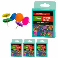 480ct Round Flat Push Pin Thumb Tacks Multicolor 3/8 Cork Board Bulletin Office