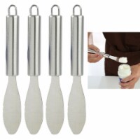 4 Pc Butter Knife Stainless Steel Sandwich Spreader Wide Blade Knives Jam Cheese
