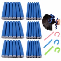 72 Salon Soft Foam Cushion Hair Rollers Flexi Rods Bendy Curling Styling 3 Sizes