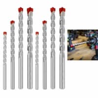 8 Pc Masonry Drill Bit Set Heat Treated Carbide Tips Tools 3/16 1/4 5/16 3/8