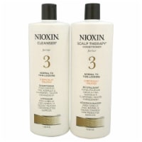 System 3 Kit by Nioxin for Unisex - 33.8 oz Shampoo, Conditioner