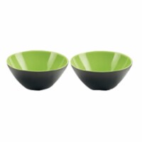 Guzzini My Fusion Bowl - 2 Pack - Kiwi/Black Perspective: Main