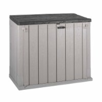 Toomax Stora Way All Weather Outdoor 4.25' x 2.5' Storage Shed Cabinet, Taupe