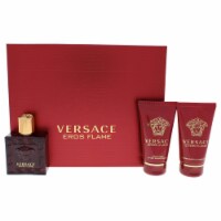 Eros Flame by Versace for Men - 3 Pc Gift Set