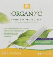 Organyc Regular Bio Based Compact Tampons