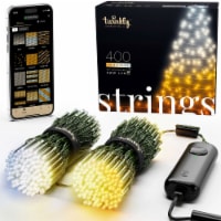 Twinkly Strings App-Controlled LED Christmas Lights 400 AWW (Amber & White)