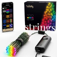 Twinkly Strings App-Controlled Smart LED Christmas Lights 100 Multicolor 26.2 Ft