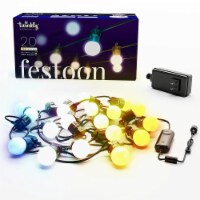 Twinkly Festoon App-Controlled Smart LED Light String 20 AWW (Warm/Cool White)