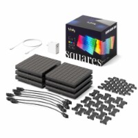 Twinkly Squares Starter Kit App-Controlled LED Panels with 64 RGB Pixels, Black
