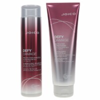 Joico Defy Damage Protective Shampoo 10.1 oz & Defy Damage Protective Conditioner 8.5 oz Comb