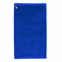Premium Velour Golf Towel with Corner Hook &Grommet Placement-Royal