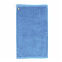 Premium Velour Golf Towel with Corner Hook &Grommet Placement-Sky Blue