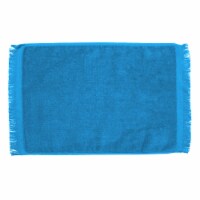Premium Fringed Velour Spirit & Sport Towel 11 x18  Aqua