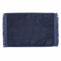 Premium Fringed Velour Spirit & Sport Towel 11 x18  Navy