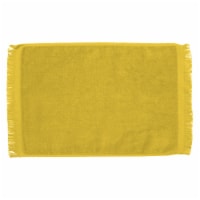 Premium Fringed Velour Spirit & Sport Towel 11 x18  Yellow