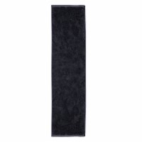 Premium Terry Velour fitnes Towel, 12 x44  Black