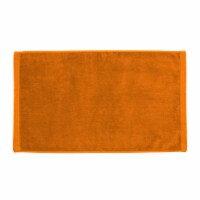 Premium Velour Hand Face Sports Towel 16 x26  Orange